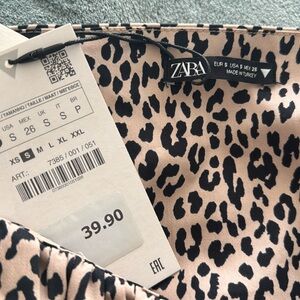 Crop new animal print top
